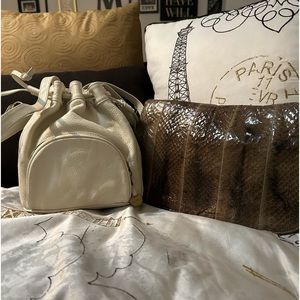 2 vintage leather bags